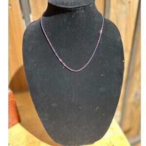 Vintage 14k Peru Purple Gold Rope Chain Necklace 18in JCM